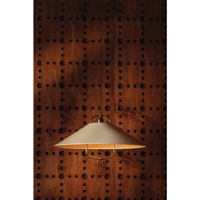 Hudson Valley Lighting Pawley 23.5 in. 1 Light Pendant in Historic Bronze and Soft Sand Finish For Sale - Image 9 of 11