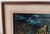 Blue Large Signed Mid-Century Modern Harbor Scene Oil Painting, Palette Knife Maritime Cityscape For Sale - Image 8 of 9