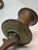 19th C. Polish Bronze Sabbath Candelabrum Star of David Finial Large 18" Rare For Sale - Image 17 of 18