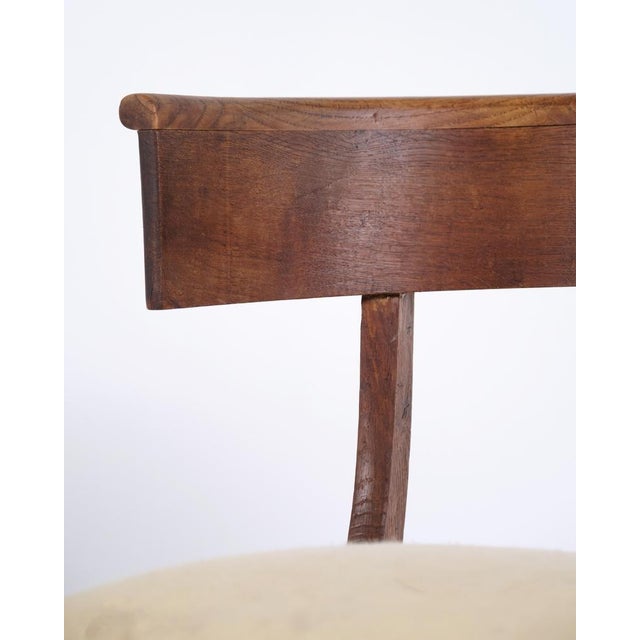 Brown Antique Austrian Biedermeier Klismos Chair, 1830s For Sale - Image 8 of 12