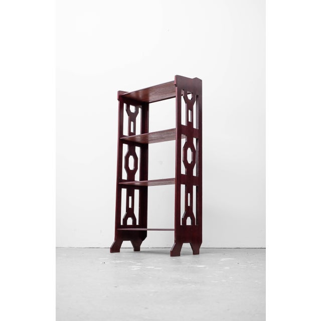 Brown Art Nouveau Bookshelf, 1890s For Sale - Image 8 of 8