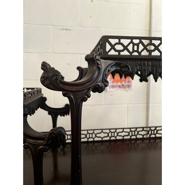 Chinoiserie Antique Chinese Style Pagoda Display Cabinet on Stand For Sale - Image 3 of 4