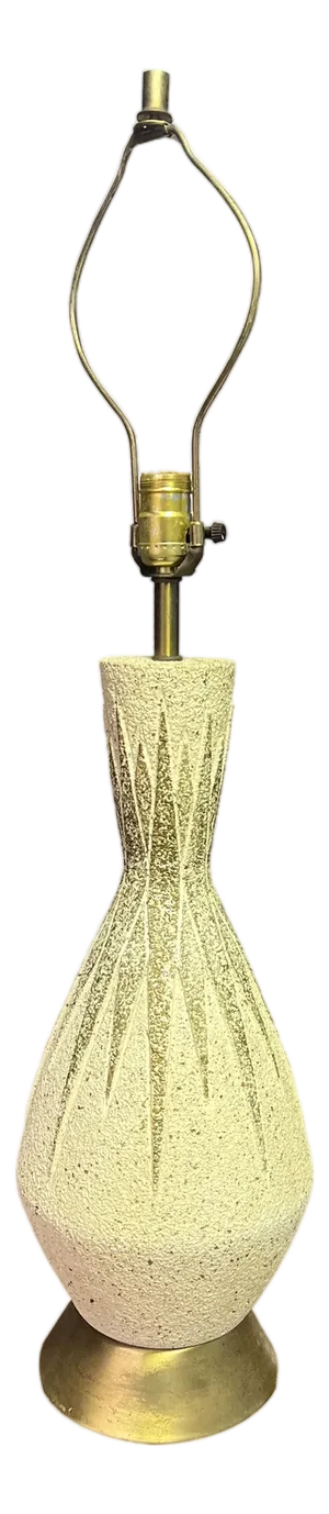 Vintage Mid Century Modern Atomic Table Lamp in Starburst Design