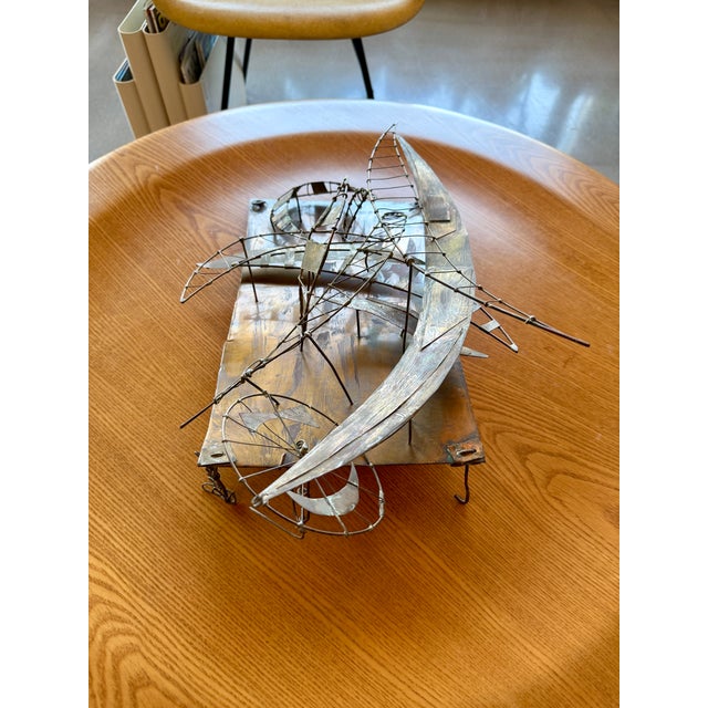 1960s Juan Luis Buñuel Kinetic Metal Sculpture Signed Brutalist Wire Assemblage Surrealist Art For Sale - Image 12 of 18