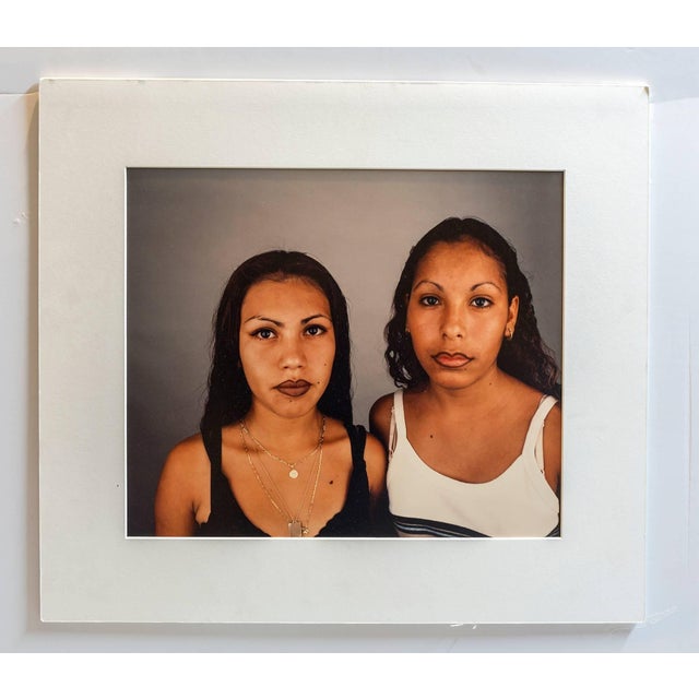 DANIEL J. MARTINEZ (American, b. 1955) Portrait of Two Girls Dye-destruction, circa 1995 Paper: 20 x 19-1/2 inches (50.8 x...