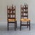 Wood Sculptural Brutalist High-Back Chairs, 1960s, Set of 2 For Sale - Image 7 of 14