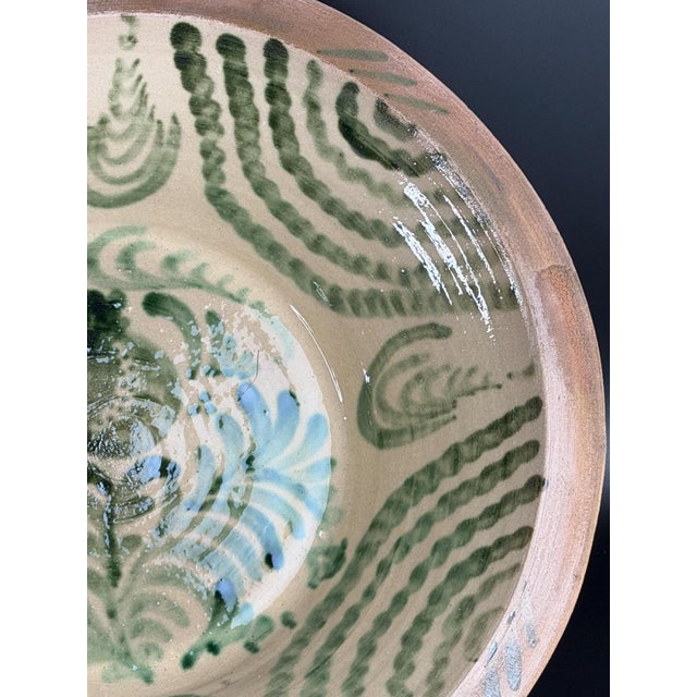 Large Spanish Fajalauza Ceramic Bowl from Lebrillo For Sale - Image 3 of 8