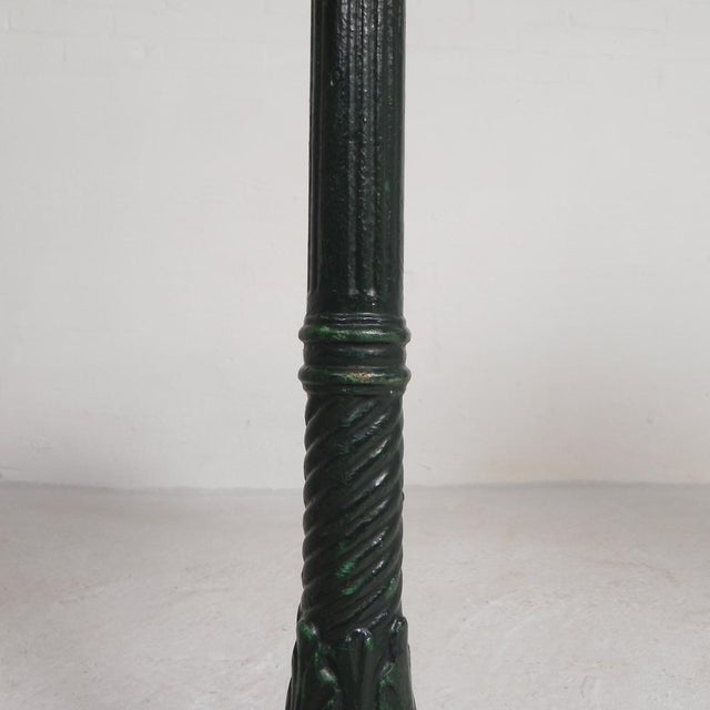 Bistro Table with Cast Iron Legs and Marble Top, 1920s For Sale - Image 12 of 18