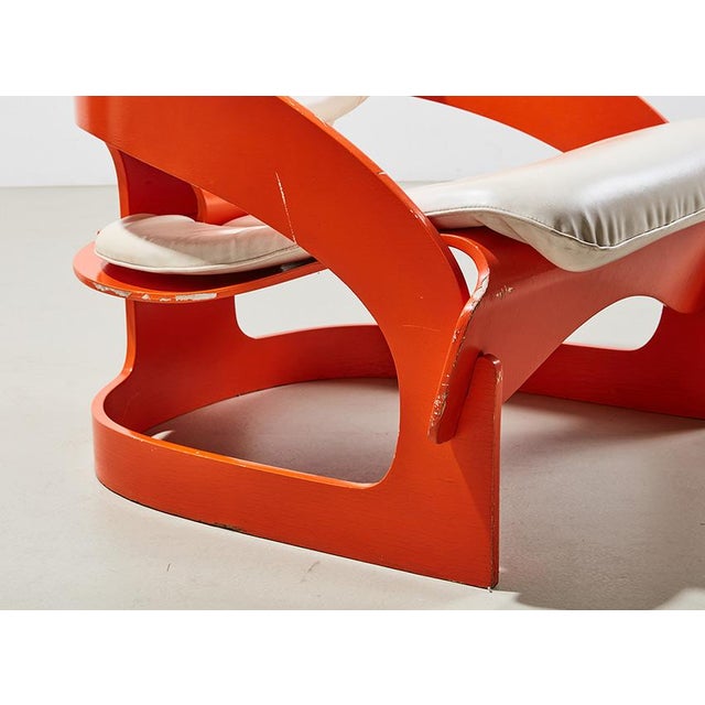 Ivory 4801 Lounge Chairs by Joe Colombo for Kartell, 1960s, Set of 2 For Sale - Image 8 of 10