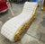 Chaise Lounge Leather White Rococo Style For Sale In Miami - Image 6 of 6