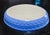White Vintage French Blue & White Oval Ceramic Baking Dish | Embossed Scallop Pattern | 11" Stoneware Baker | French Pottery | Farmhouse Quiche For Sale - Image 8 of 9