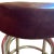 1970s Armless 2 Ring Chrome Swivel Counter Stool With Round Cushioned Seat For Sale - Image 4 of 8