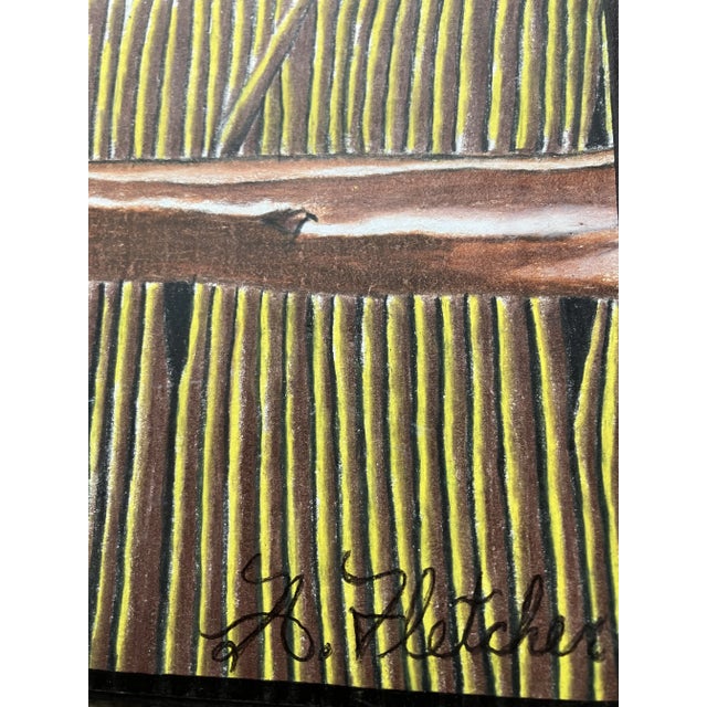 Original pastel 18 x20 on thin paper attached to cardboard signed bottom right unframed Check out my shop, .ROBINS EGG...