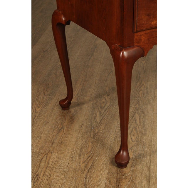 Brown Custom Crafted Queen Anne Style Cherry Highboy Chest For Sale - Image 8 of 18