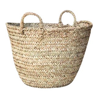 Moroccan Tote Basket For Sale