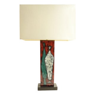 San Marino Ceramic Table Lamp, Italy, 1960s For Sale