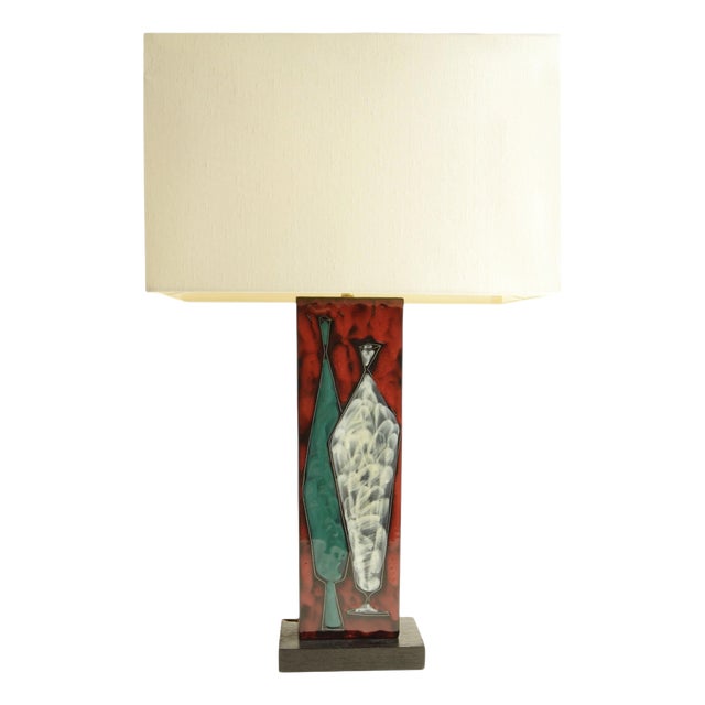 San Marino Ceramic Table Lamp, Italy, 1960s For Sale