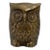 Mid-Century Vintage Brass Owl Paper Weight For Sale