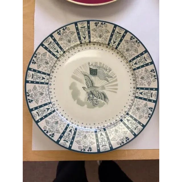 The Danbury Mint White House Presidential Plate Collection - Complete Set of 12 For Sale - Image 12 of 13