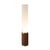 Nova Tambo Cylindro Accent Table Lamp - Dark Walnut, Weathered Brass, Frosted Acrylic, Dimmer Switch, 29" For Sale - Image 4 of 8