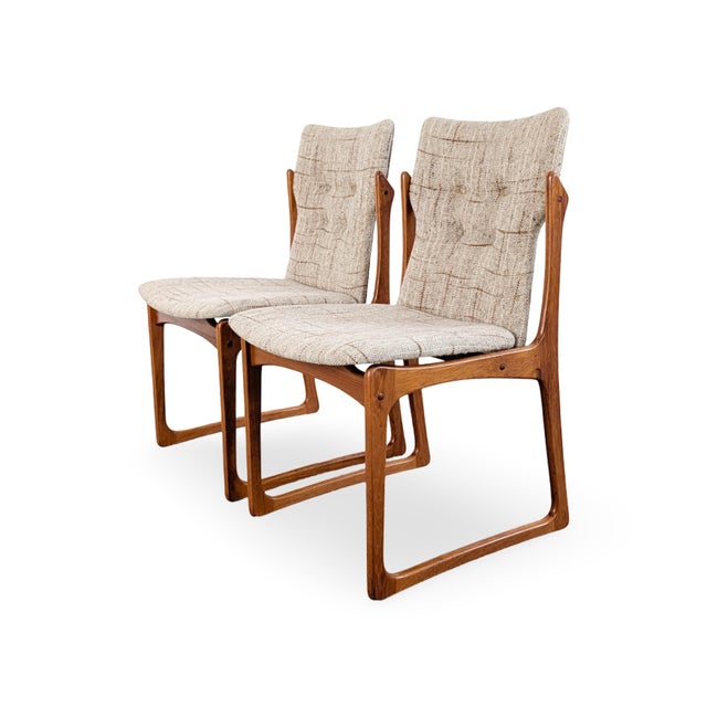 Vintage Danish Teak Chairs from Vamdrup Stolefabrik, Set of 2 For Sale - Image 4 of 12