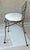 Mediterranean Sophisticated Mid 20th-Century Twisted Steel Square Bar Vanity Chair For Sale - Image 3 of 12