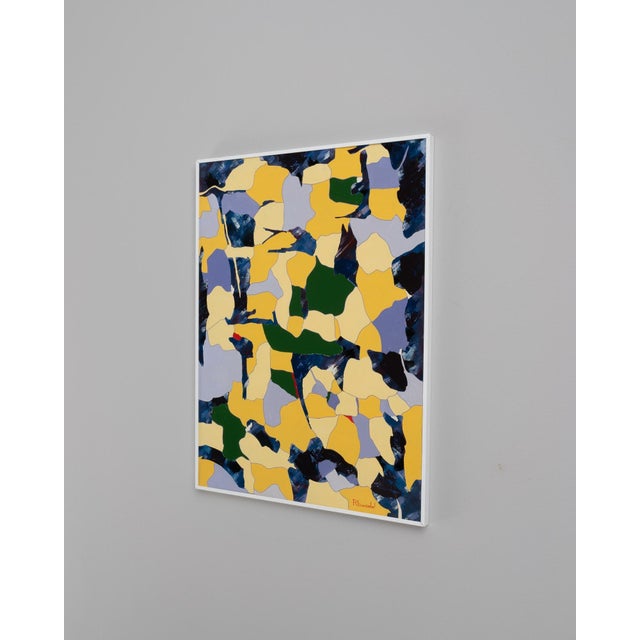 20th Century Belgian Artwork With Metal Frame By Rene Berdal For Sale - Image 18 of 18