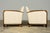 Pair of 1930s French Art Deco Oak Lounge Chairs in Blue Striped Fabric For Sale - Image 10 of 17