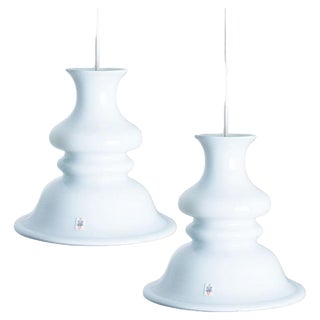 Round Etude Hanging Lamps by Michael Bang for Holmegaard, 1970, Set of 2 For Sale
