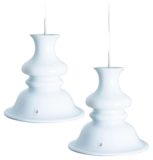 Round Etude Hanging Lamps by Michael Bang for Holmegaard, 1970, Set of 2