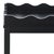 Spritely Home Darlyn Scalloped Rectangle Accent Table in Matte Black For Sale - Image 4 of 9