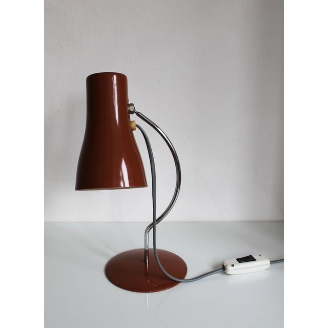 Metal Desk Lamp attributed to Josef Hurka for Napako, 1960s For Sale - Image 7 of 16
