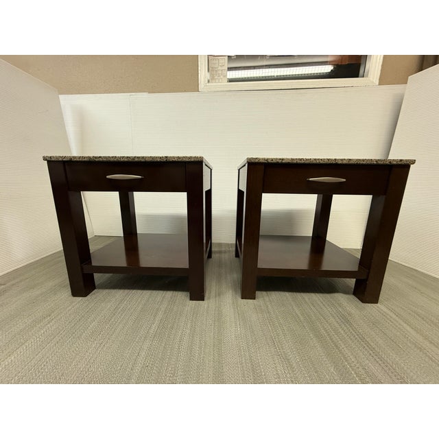 Bermanfalk Bespoke Nightstands, Pair For Sale - Image 12 of 15