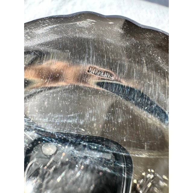 Antique Sterling Silver Bowl With Pierced Rim and Floral Scrollwork For Sale - Image 4 of 7