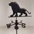 a rare early 20th-century italian weathervane made of copper, with a three-dimensional structure and original patina. The...