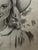 American 1940s Original Signed Graphite Illustration of Young Girl in Wide-Brimmed Hat, 13.75 × 11 In. For Sale - Image 3 of 8