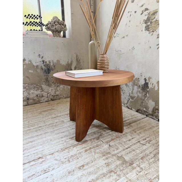 Constructivist Mahogany Side Table, 1950s For Sale - Image 11 of 18