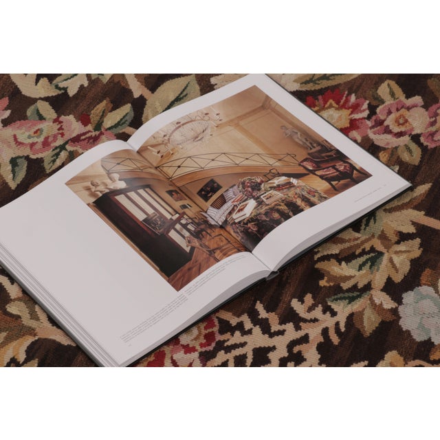 Brown Oversized Antique French Aubusson Rug, Monumental Florals in Chocolate Brown For Sale - Image 8 of 9