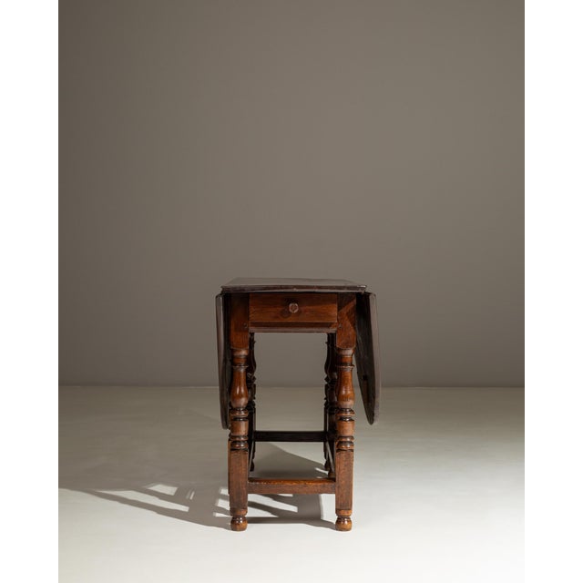 19th Century 19th Century French Wooden Drop Leaf Table in Original Patina For Sale - Image 5 of 18
