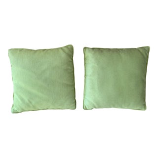 Chartreuse Green Kravet Fabric Pillows With Welt- Set of 2 For Sale