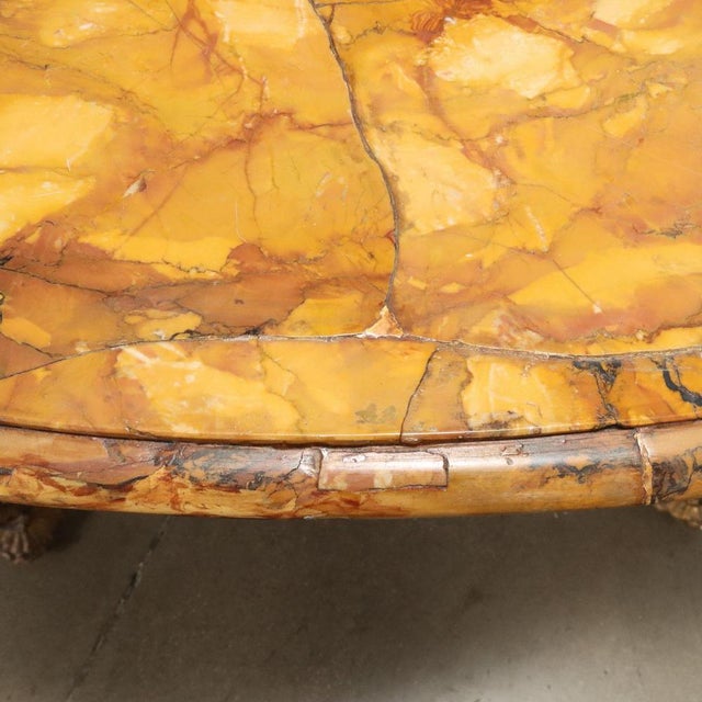 Wood Antique Baroque Console Table in Gilded Wood For Sale - Image 7 of 13