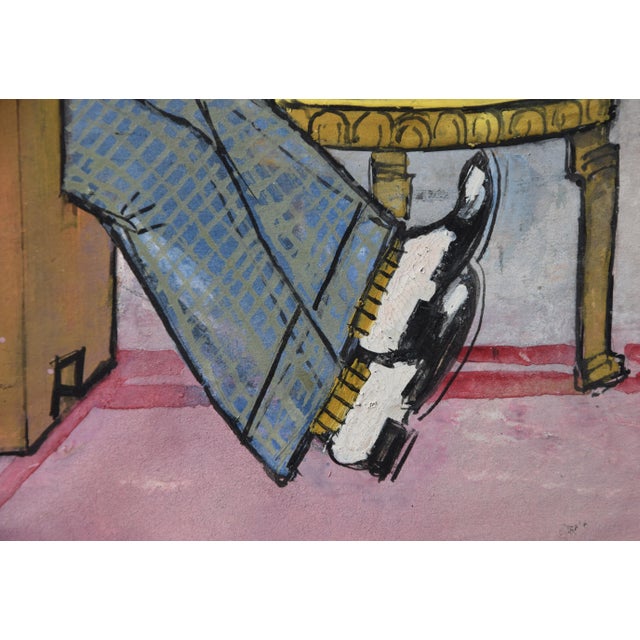 Ferdinand Albert Burger, Feudal, 1930, Mixed Media For Sale - Image 9 of 11