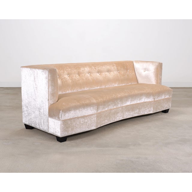 Pair of Velvet Dumont Sofas by Mitchell Gold + Bob Williams For Sale In Sacramento - Image 6 of 18