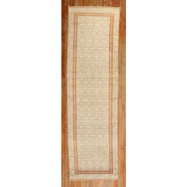 Mid 20th Century Mid 20th Century Persian Serab Runner - 3' x 10'1" For Sale - Image 5 of 18