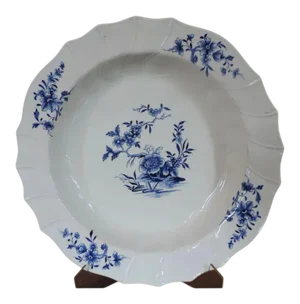18th Century Chinese Style Tournai Continental Blue & White Porcelain Charger