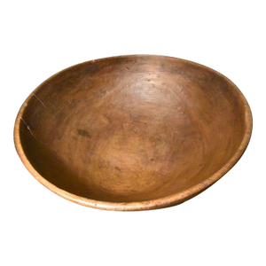 19th Century American Maple Wood Kitchen Bowl