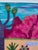 Hot Pink Contemporary Fiber Art Joshua Tree Desert Landscape Set With Haiku by Paula Darnell For Sale - Image 8 of 10