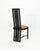 1980s Set of 8 Liberty Postmodern Black Lacquered High Dining Chairs With Knoll Fabric For Sale - Image 5 of 10