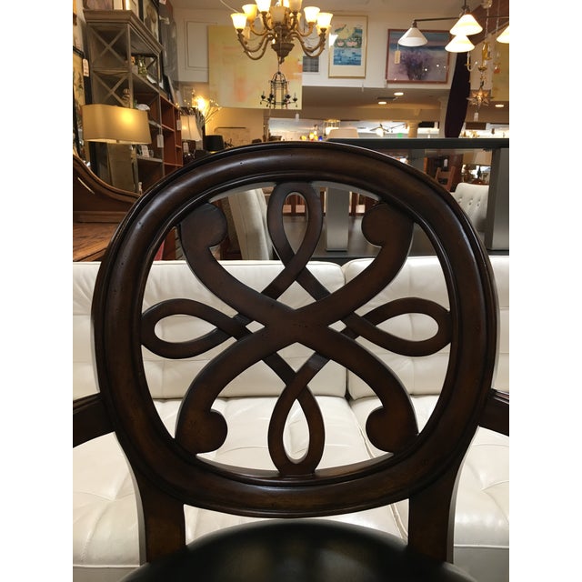 Frontgate Kristina Swivel Bar Stools Set Of 3 Chairish