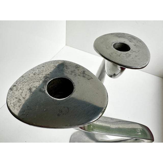 Sculptural Model Turner Candlesticks by Xavier Lust for Driade Kosmo, Italy, 2000s, Set of 2 For Sale - Image 12 of 15